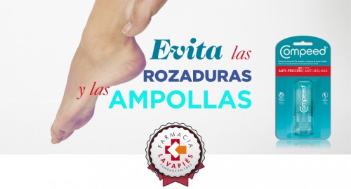 Compeed stick para evitar ampollas. Consejo de farmacia.