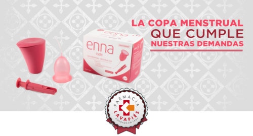 Copa menstrual enna cycle recomendada por Farmacia Lavapies