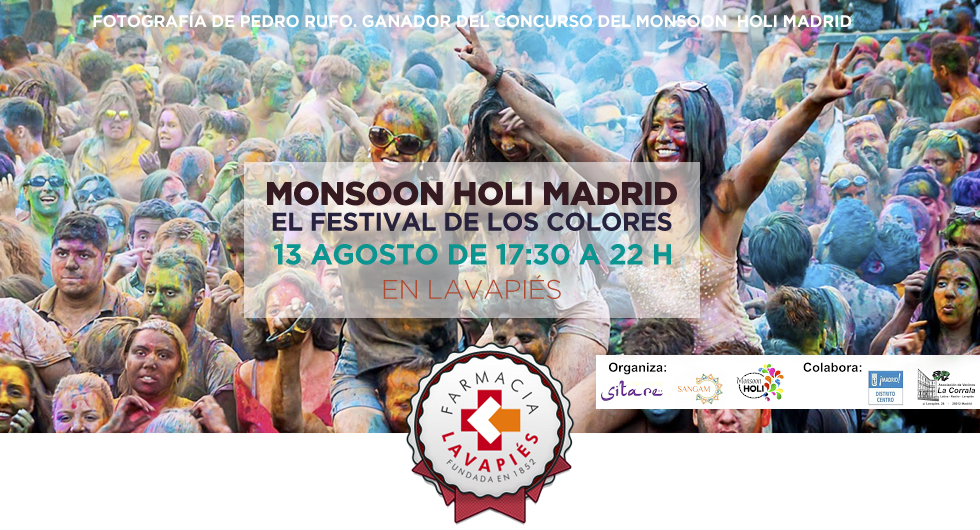 Monsoon Holi Festival 2016 en Lavapiés