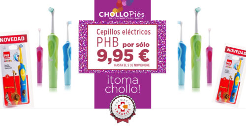 Oferta Chollopiés durante Tapapies 2017 en Farmacia Lavapies cepillos electricos PHB