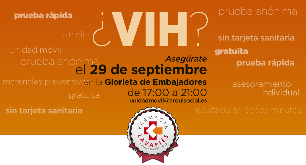 Prueba VIH gratis en Madrid (Embajadores)