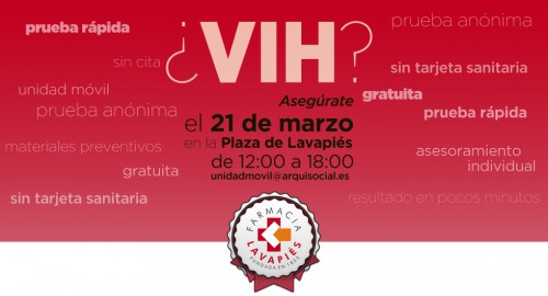 Prueba VIH gratuita en Lavapiés