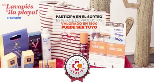 Sorteo del verano de lavapies a la playa tercera edicion en Farmacia Lavapies