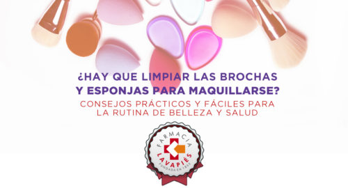 Como limpiar las brochas y esponjas de maquillaje de manera practica y facil por Farmacia Lavapies