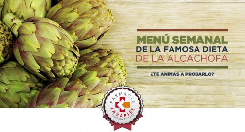 Menu semanal de la dieta de la alcachofa para adelgazar en Farmacia Lavapiés